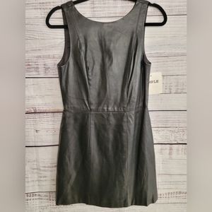 Alice & Olive S Vegan Leather Mini Dress
